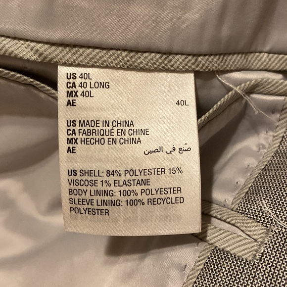 Men's Alfani Slim Fit Sport Coat. Size 40L. - Picture 4 of 4